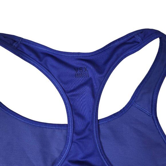 Victoria's Secret VSX Player Sport Bra Blue Large Full Coverage Racerback READ - Picture 5 of 11